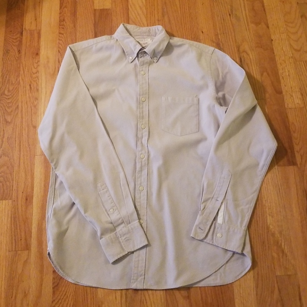 Jcrew light grey vintage oxford